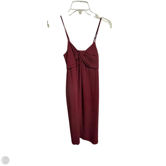 Dress Casual Midi By Banana Republic In Red, Size: Xs