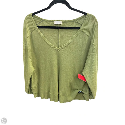 Top Long Sleeve By Altard State In Green, Size: S