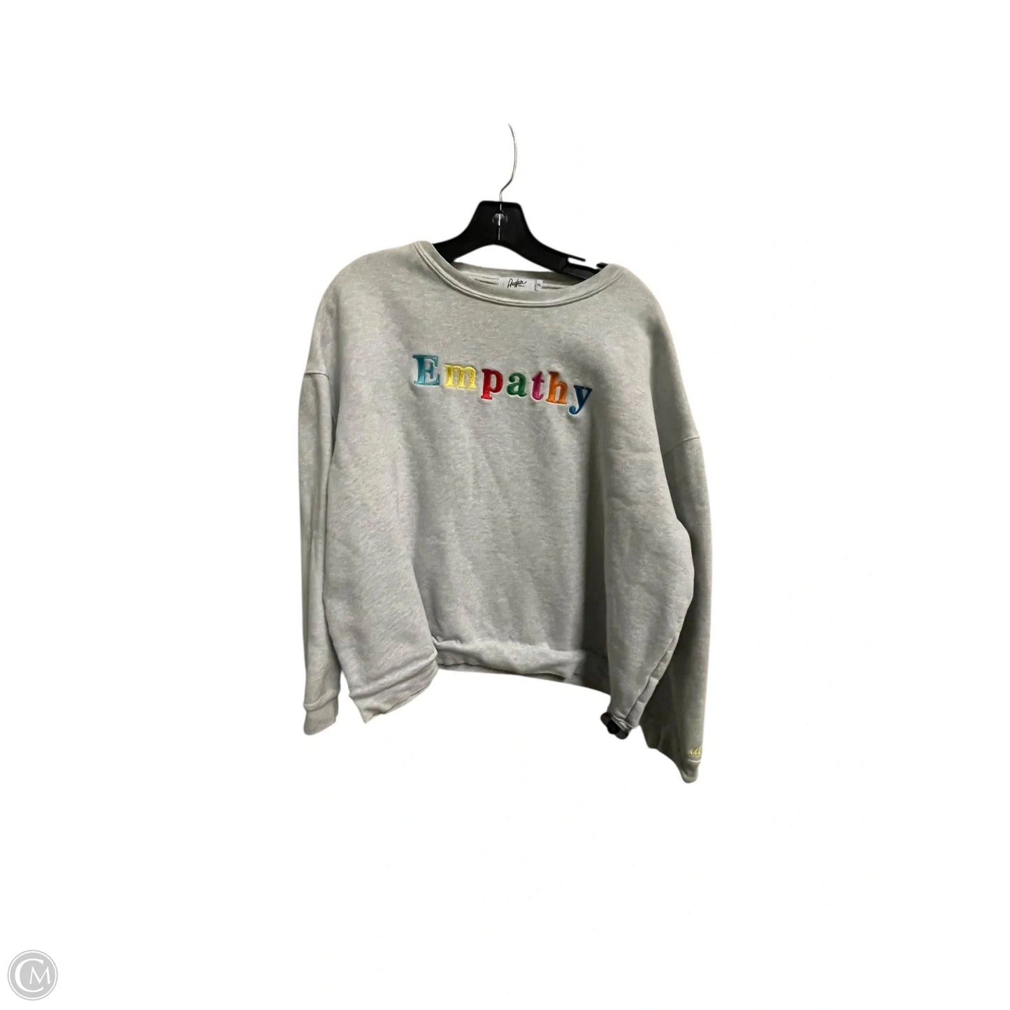 Sweatshirt Crewneck By Clothes Mentor In Grey, Size: Xl