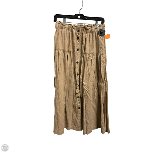 Skirt Maxi By Universal Thread In Tan, Size: S