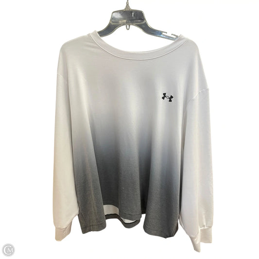 Athletic Sweatshirt Crewneck By Under Armour In White, Size: 3x