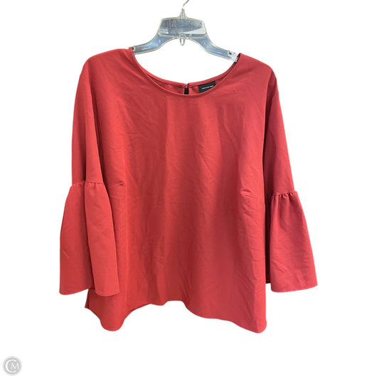 Top Short Sleeve By Who What Wear In Red, Size: 2x