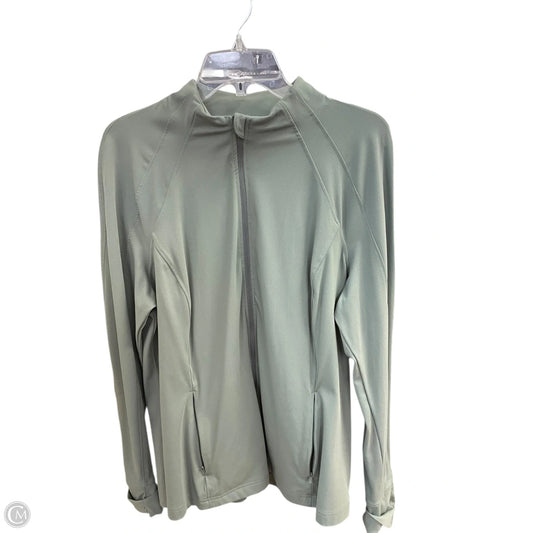 Athletic Jacket By Avia In Green, Size: 2x