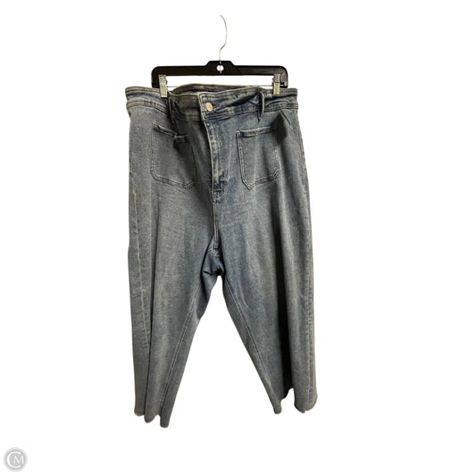 Jeans Straight By Arula In Blue Denim, Size: 22