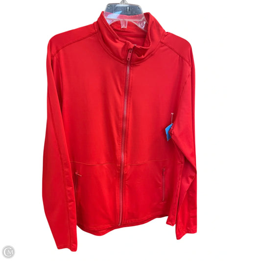Athletic Jacket By Clothes Mentor In Red, Size: 2x