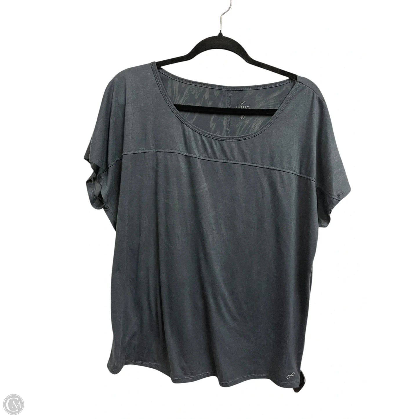 Top Short Sleeve By Clothes Mentor In Grey, Size: Xl