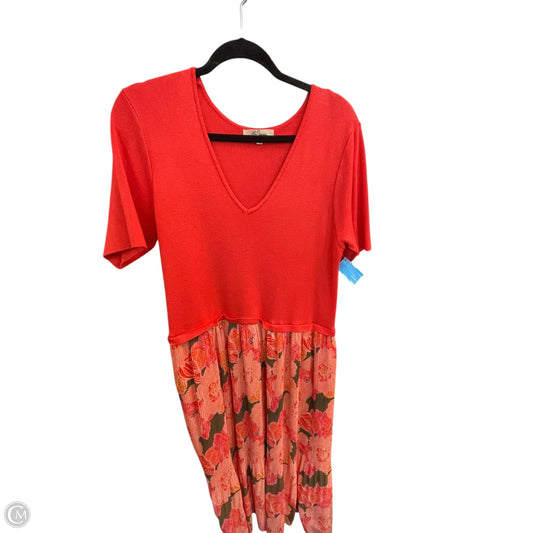 Dress Casual Maxi By Clothes Mentor In Orange, Size: 2x