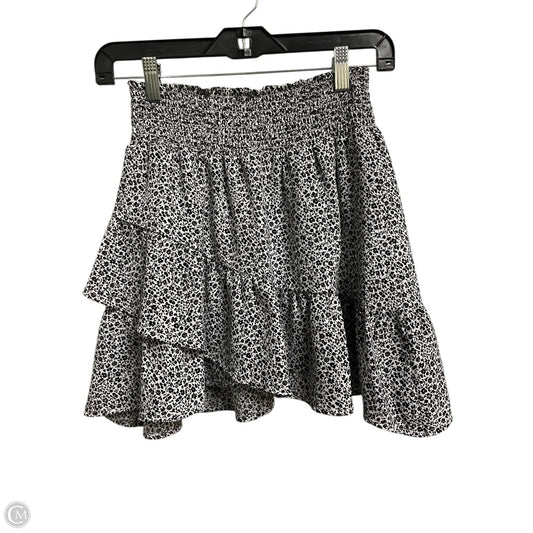 Skirt Mini & Short By Altard State In Black & White, Size: S
