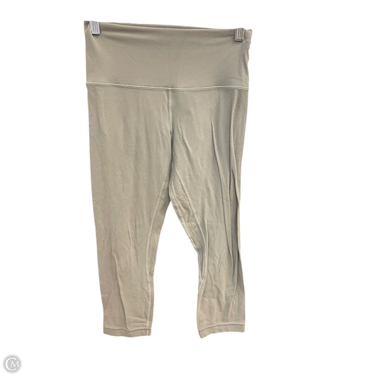 Athletic Leggings Capris By Lululemon In Grey, Size: 6