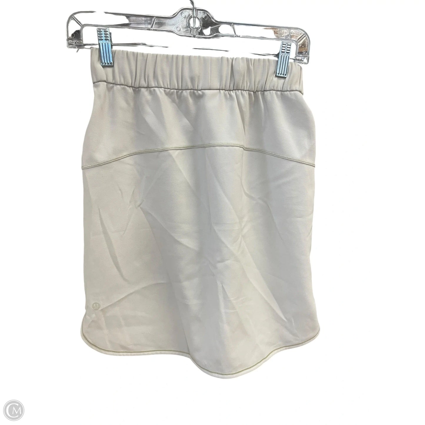 Athletic Skirt By Lululemon In White, Size: 4
