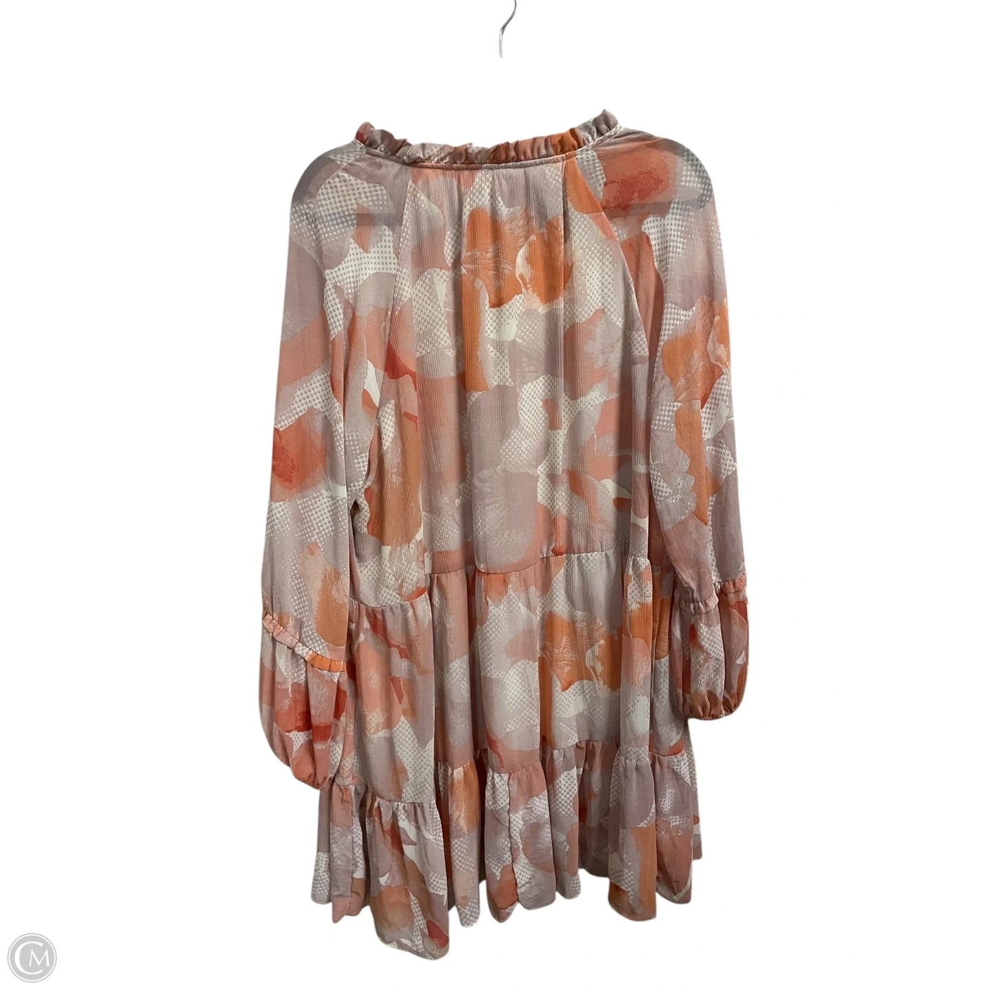 Dress Casual Midi By Express In Pink, Size: Xl