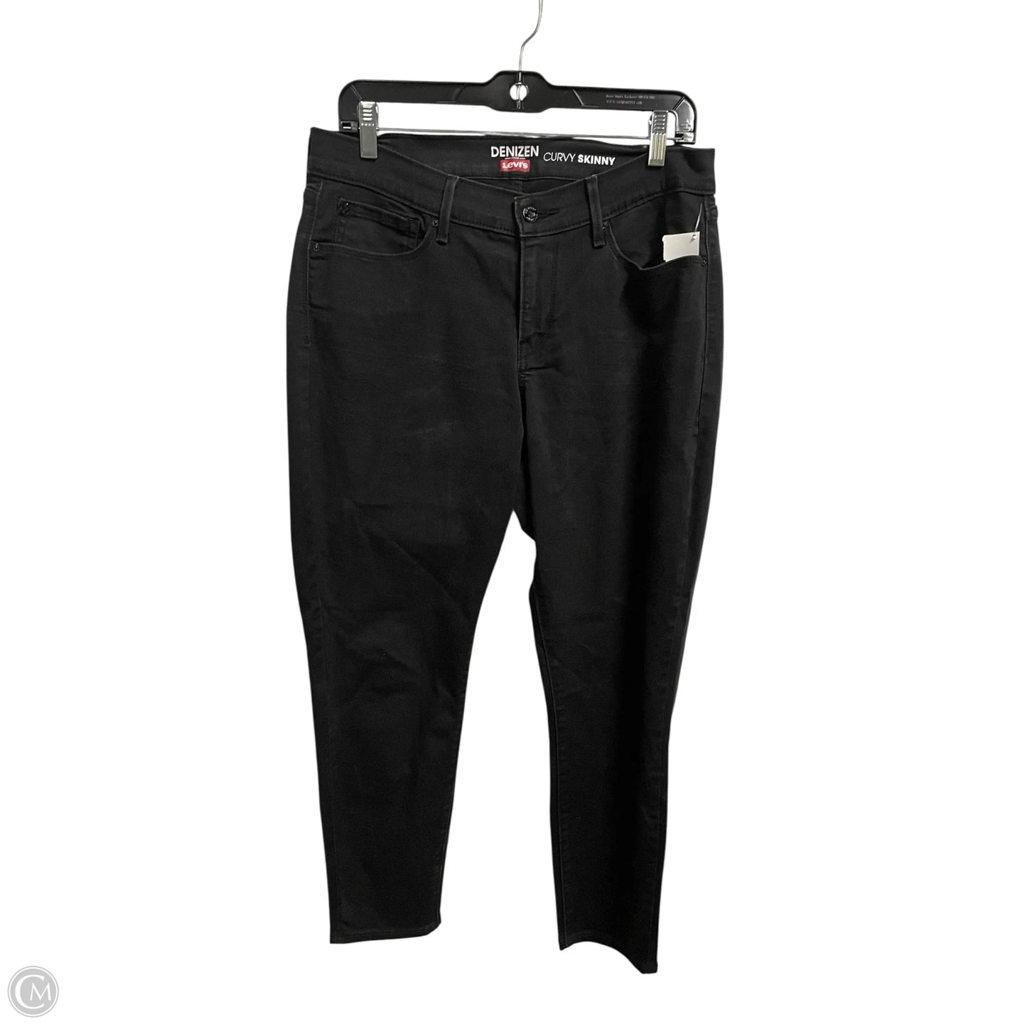 Jeans Straight By Levis In Black, Size: 12