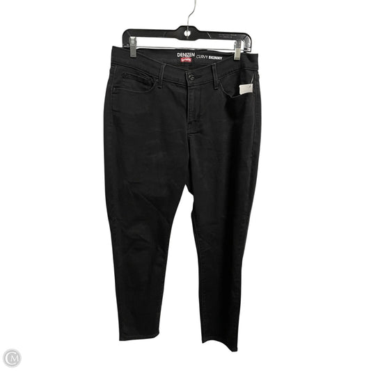 Jeans Straight By Levis In Black, Size: 12