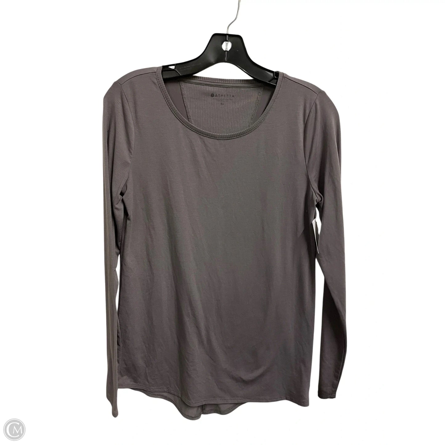Athletic Top Long Sleeve Collar By Athleta In Purple, Size: Xs
