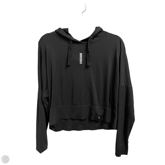 Athletic Sweatshirt Hoodie By Gym Shark In Black, Size: M