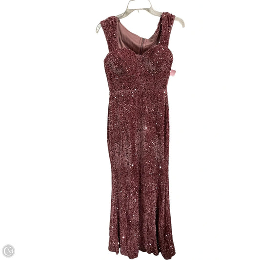 Dress Party Long By Clothes Mentor In Pink, Size: S
