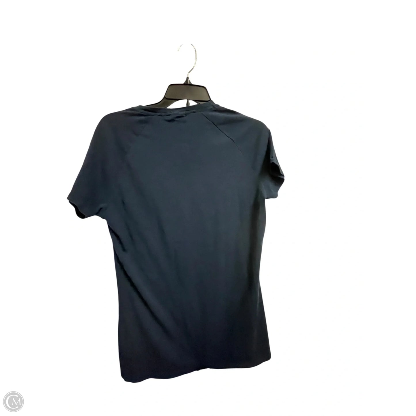 Athletic Top Short Sleeve By Gym Shark In Blue, Size: M