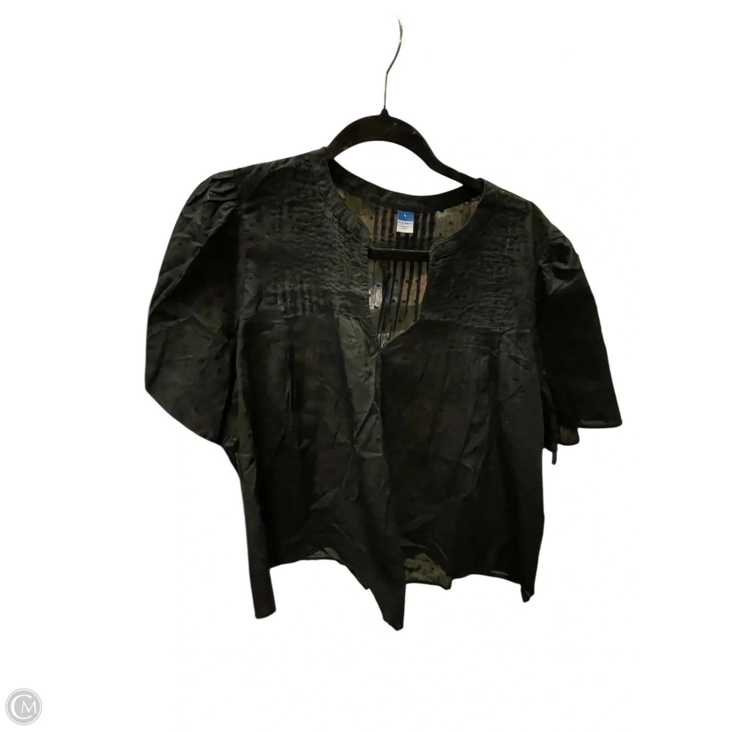 Top Short Sleeve By Old Navy In Black, Size: L