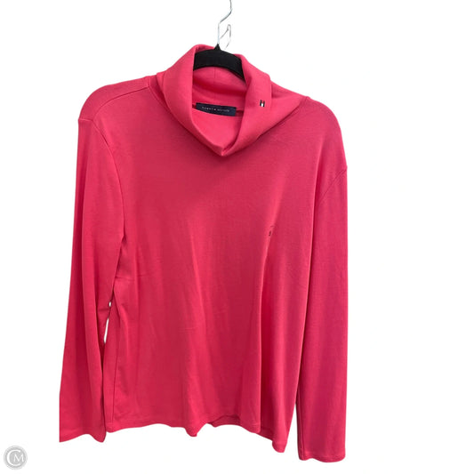Top Long Sleeve By Tommy Hilfiger In Pink, Size: Xxl