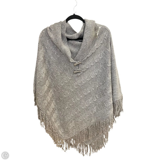 Shawl By Karen Scott In Grey, Size: 1x