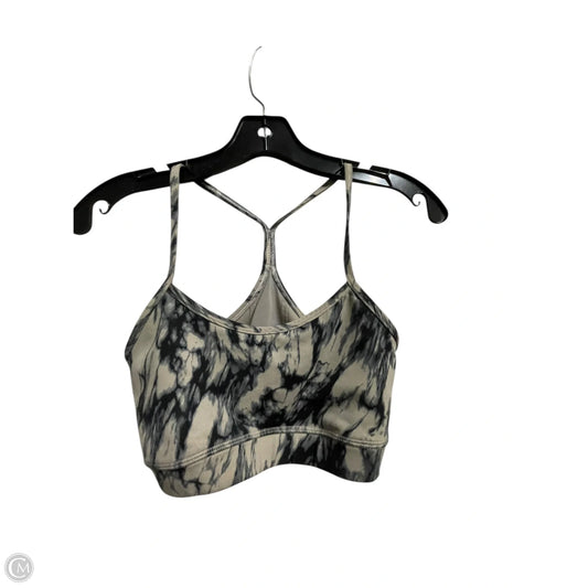 Athletic Bra By Lululemon In Black & Cream, Size: S