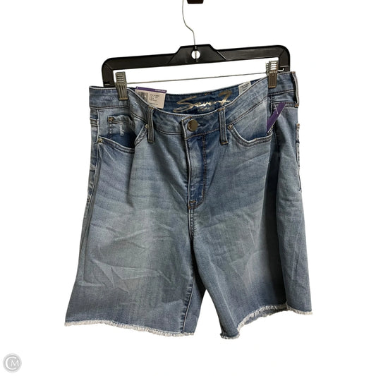 Shorts By Seven 7 In Blue Denim, Size: 16