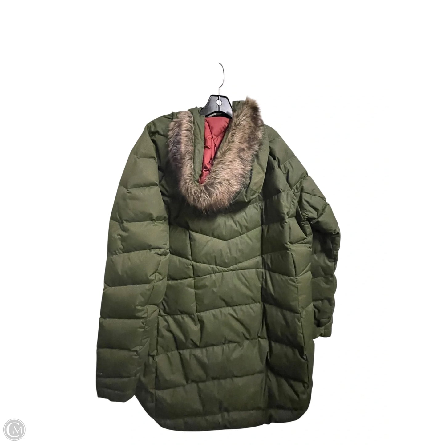 Coat Puffer & Quilted By Columbia In Green, Size: 1x