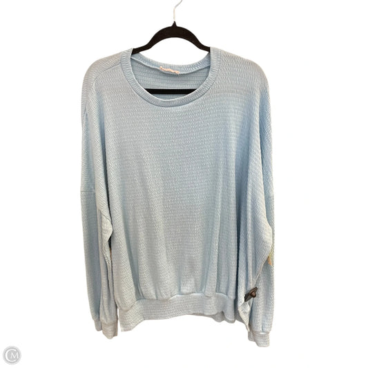 Top Long Sleeve By Clothes Mentor In Blue, Size: L