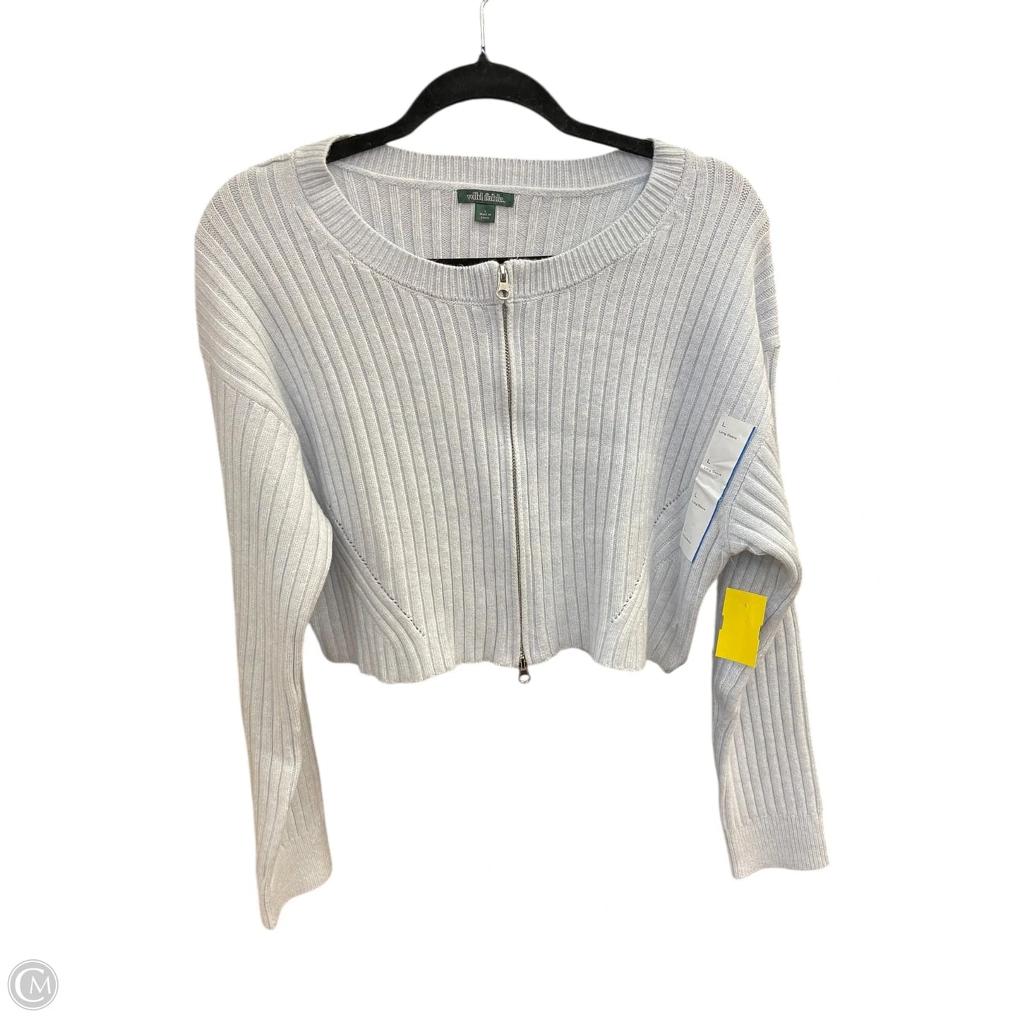 Top Long Sleeve By Wild Fable In Blue, Size: L