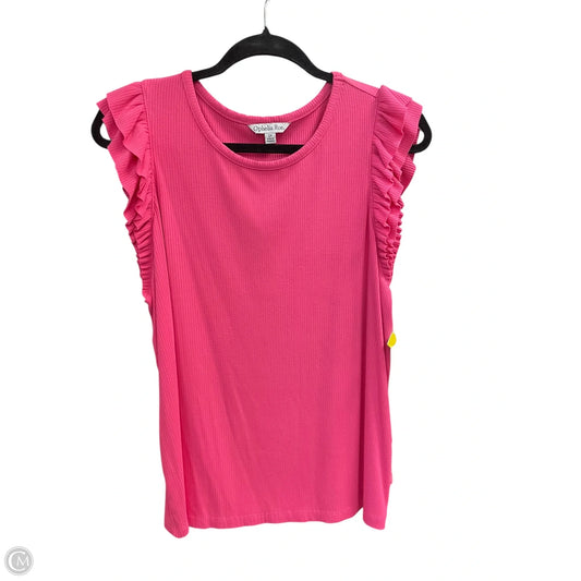 Top Sleeveless By Ophelia Roe In Pink, Size: 1x
