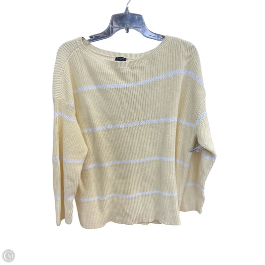 Sweatshirt Crewneck By Talbots In Yellow, Size: 2x
