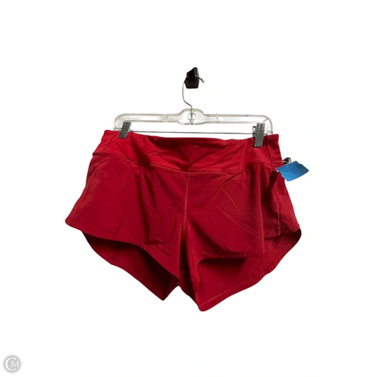 Athletic Shorts By Lululemon In Red, Size: 0