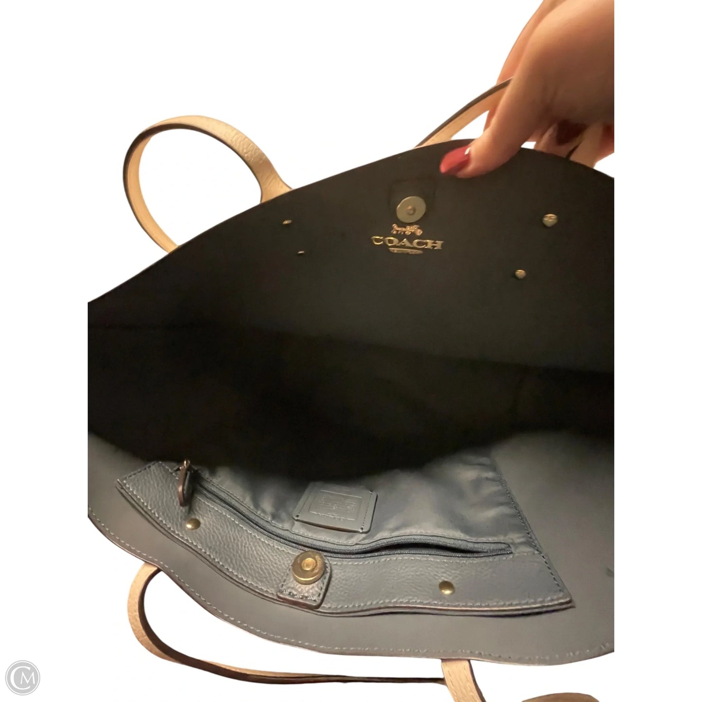 Tote Designer By Coach, Size: Large