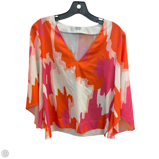 Top Long Sleeve By Crosby In Pink, Size: S