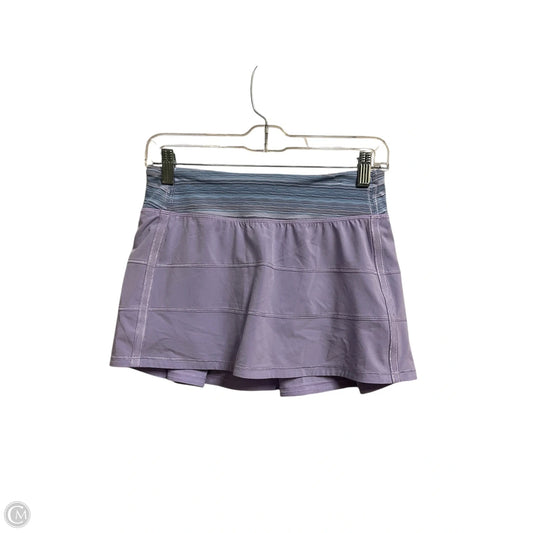 Athletic Shorts By Lululemon In Purple, Size: 4