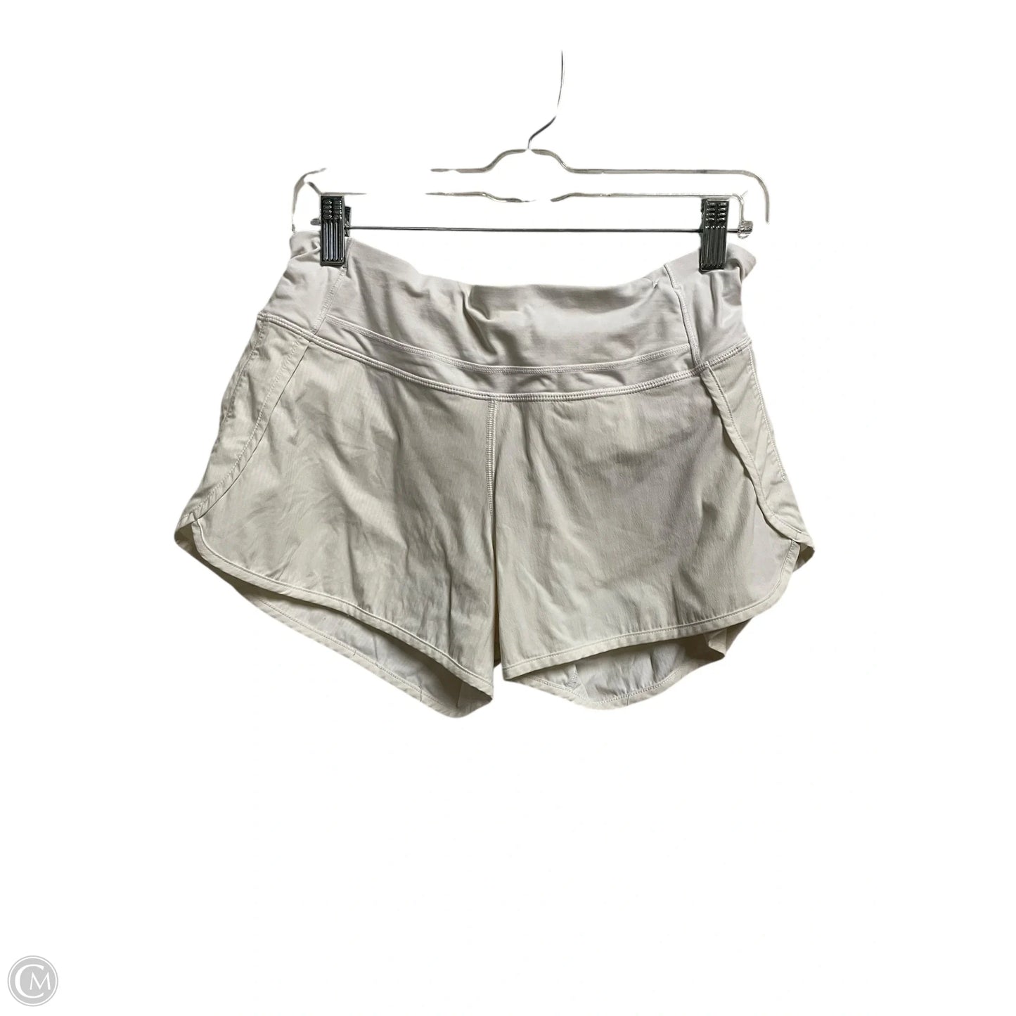 Athletic Shorts By Lululemon In White, Size: 8