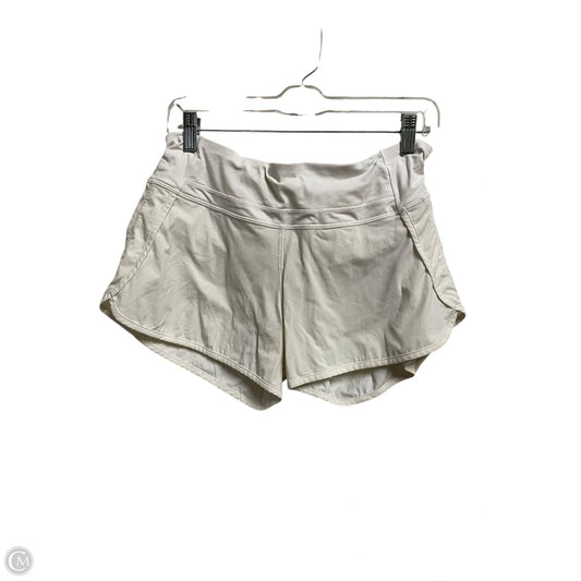 Athletic Shorts By Lululemon In White, Size: 8