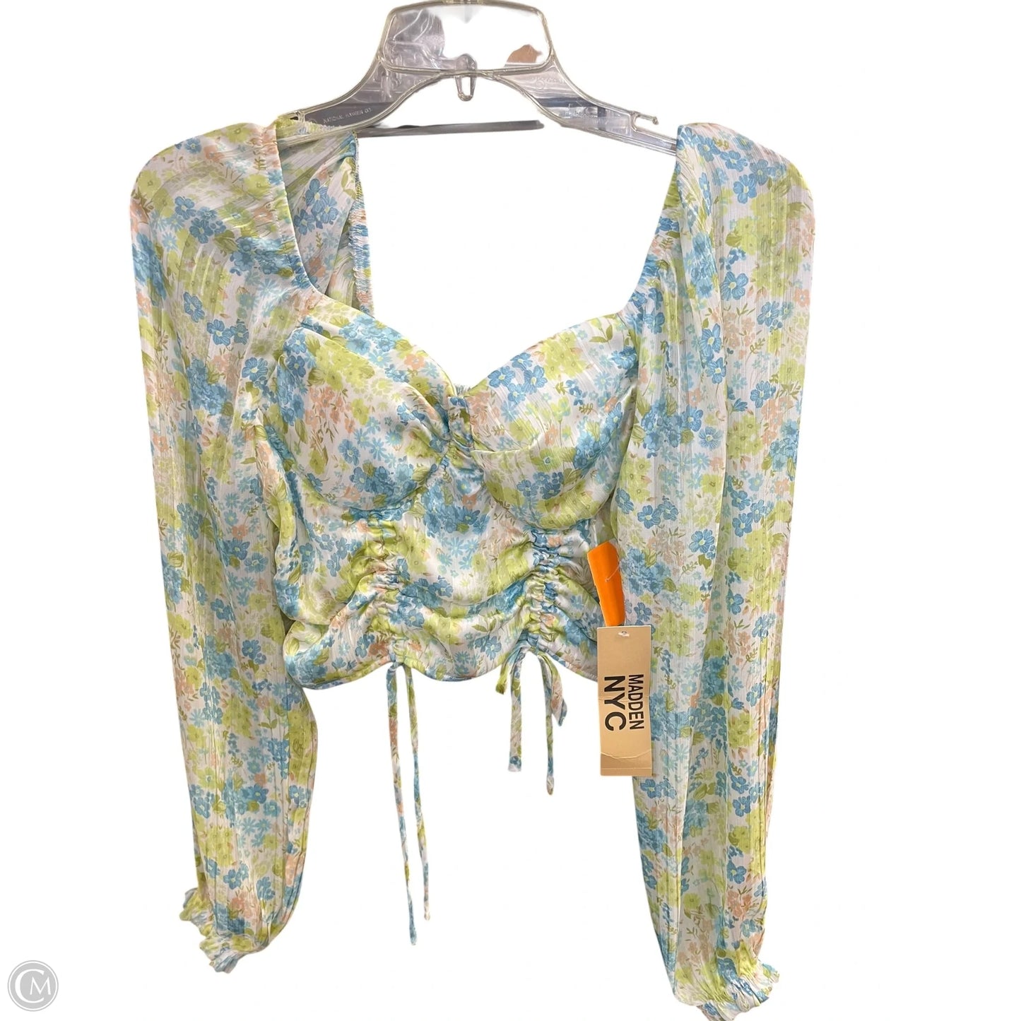 Top Long Sleeve By Madden Nyc In Green, Size: M