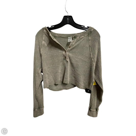 Top Long Sleeve By As Revival In Grey, Size: M
