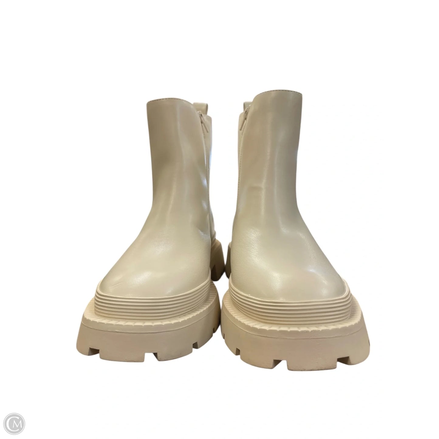 Boots Ankle Flats By American Eagle In Cream, Size: 10