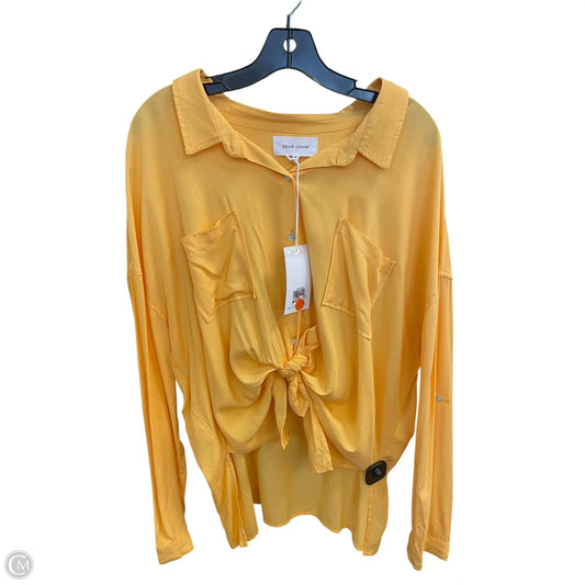 Top Long Sleeve By Dear John In Yellow, Size: Xl