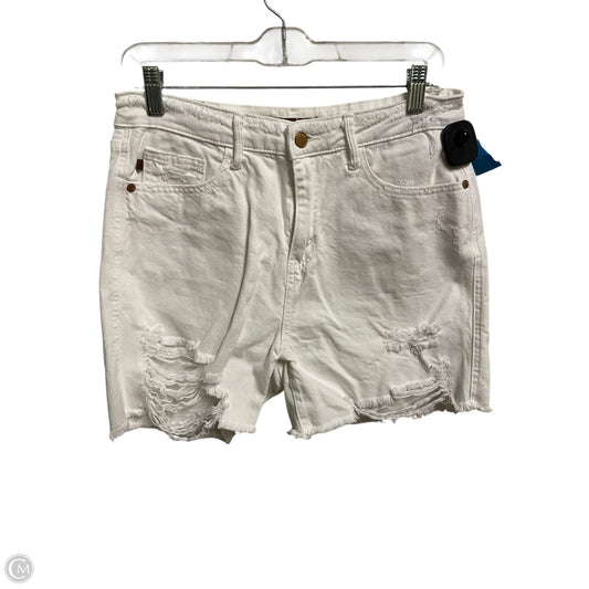 Shorts By Judy Blue In White, Size: L