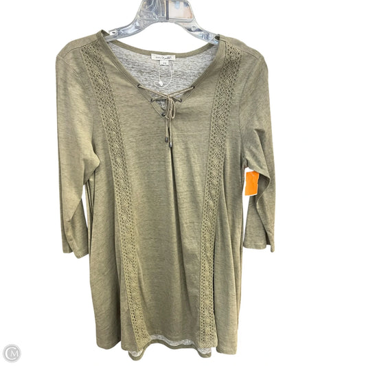 Top Long Sleeve By Simply Noelle In Green, Size: S
