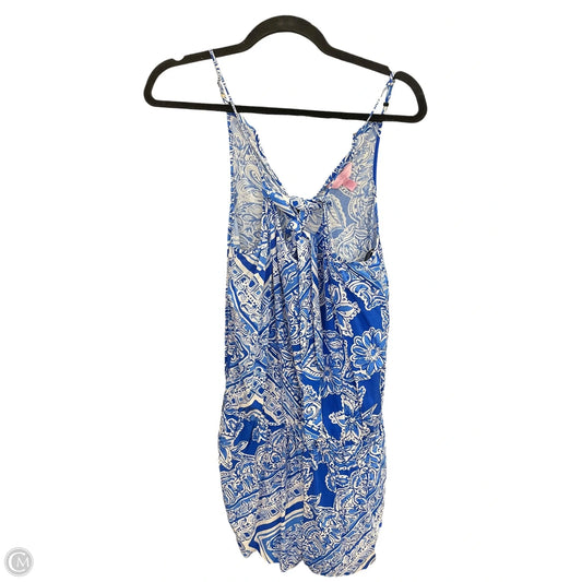 Romper Designer By Lilly Pulitzer In Blue, Size: M