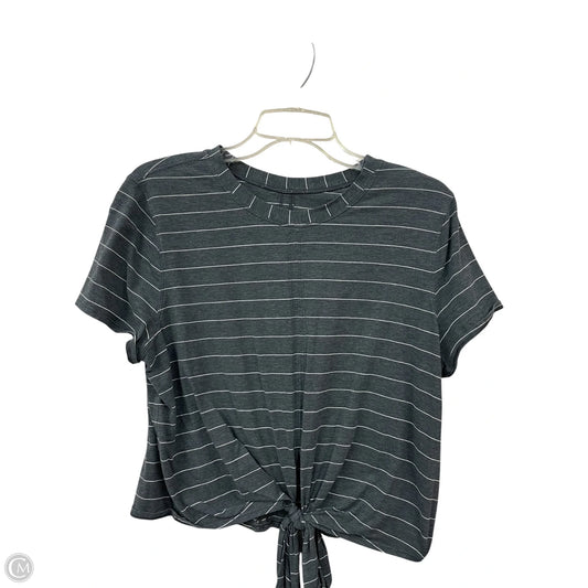 Top Short Sleeve By Lululemon In Grey, Size: S