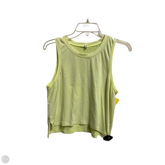 Athletic Tank Top By Lululemon In Yellow, Size: 6