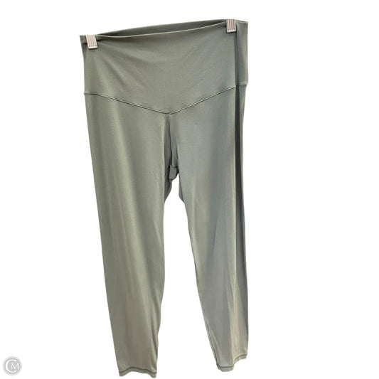 Athletic Leggings By Aerie In Green, Size: L