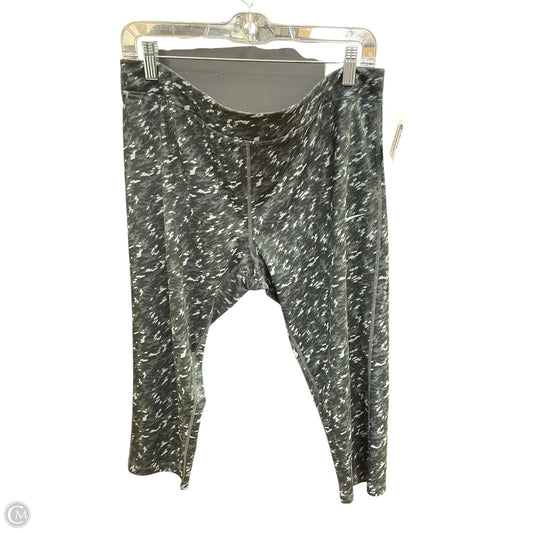 Athletic Leggings Capris By Nike In Grey, Size: 1x