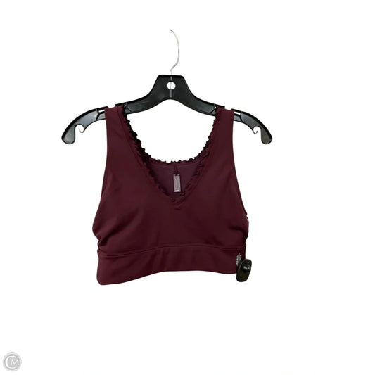 Athletic Bra By Free People In Maroon, Size: S