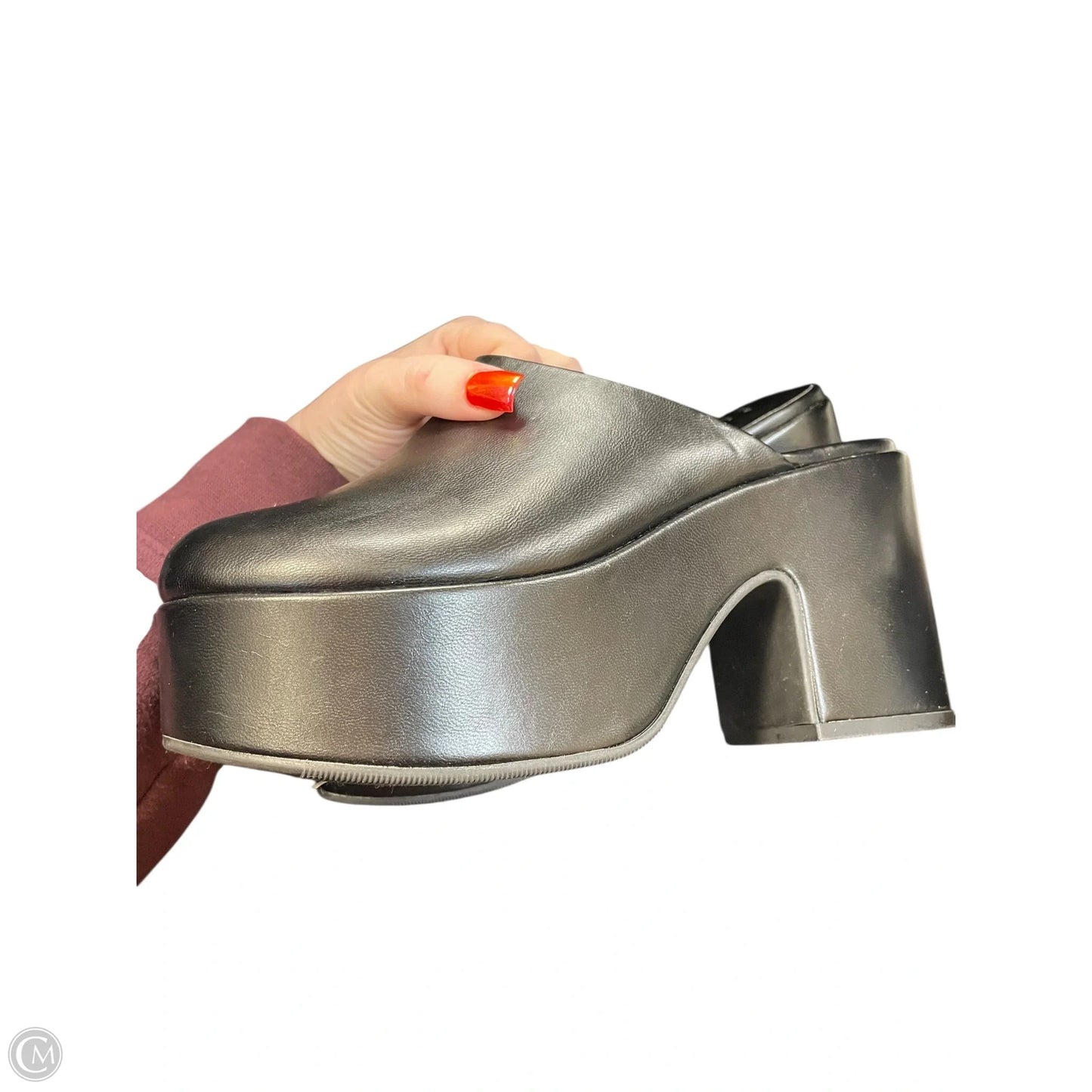 Shoes Heels Platform By A New Day In Black, Size: 7